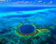 An image of the seas off the coast of Belize.