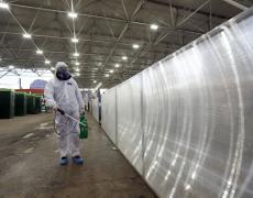 Disinfection and decontamination on a marketplace “Krasno selo” as a prevention against Coronavirus disease 2019 (COVID-19)